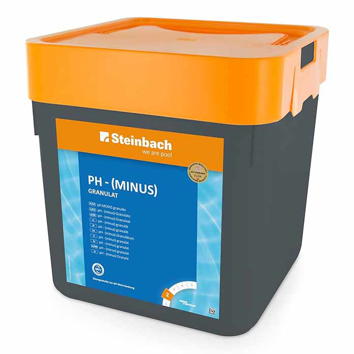 Slika pH Minus granulat Steinbach 7.5 kg – Snižavanje pH vrednosti bazenske vode